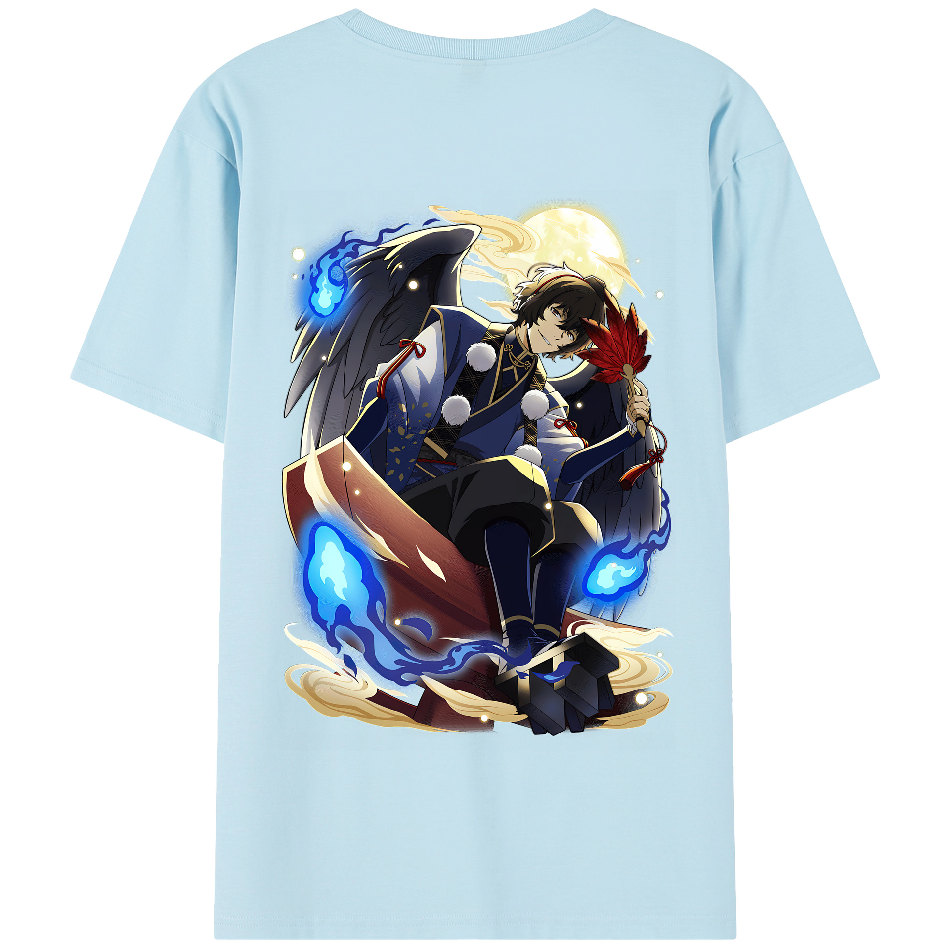 （画像用） 文豪ストレイドッグス Bungo Stray Dogs 綿100％半袖Tシャツ（背面プリント）